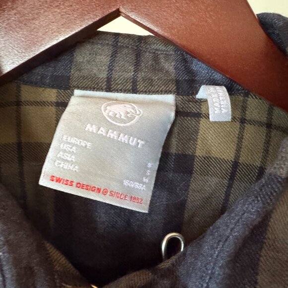 Marmot Scotch Plaid Blue Green Button Up Long Sleeve - Picture 3 of 5